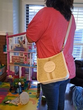 Coach Dempsey File Bag in Signature Jacquard Pre-loved